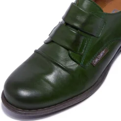 Gabbi Green Leather Loafers<Carl Scarpa