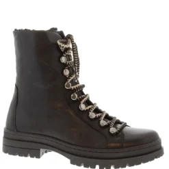 Granada Black Leather Lace Up Ankle Boots<Carl Scarpa Clearance