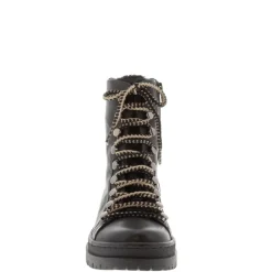 Granada Black Leather Lace Up Ankle Boots<Carl Scarpa Clearance