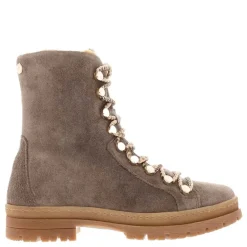 Granada Taupe Suede Lace Up Ankle Boots<Carl Scarpa