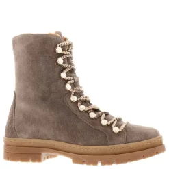 Granada Taupe Suede Lace Up Ankle Boots<Carl Scarpa