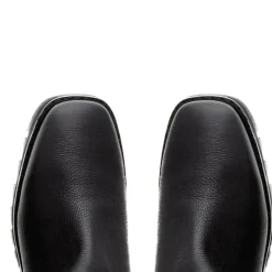 Hail Black Leather Wavesole Knee High Boots<Carl Scarpa Hot