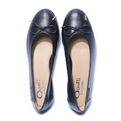 Hosanna Black Leather Ballet Flats<Carl Scarpa