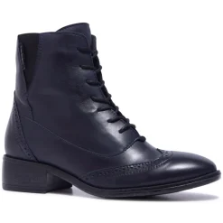 Isla Navy Leather Ankle Boots<Carl Scarpa Discount