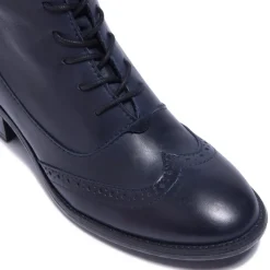 Isla Navy Leather Ankle Boots<Carl Scarpa Discount