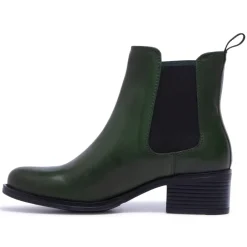 Jax Green Leather Ankle Boots<Carl Scarpa Online