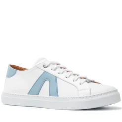 Jessi White Blue Leather Trainers<Carl Scarpa Best
