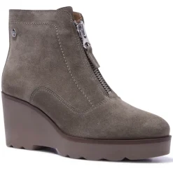 Kelania Grey Suede Ankle Boots<Carl Scarpa New