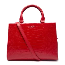 Kleo Red Croc Handbag<Carl Scarpa New