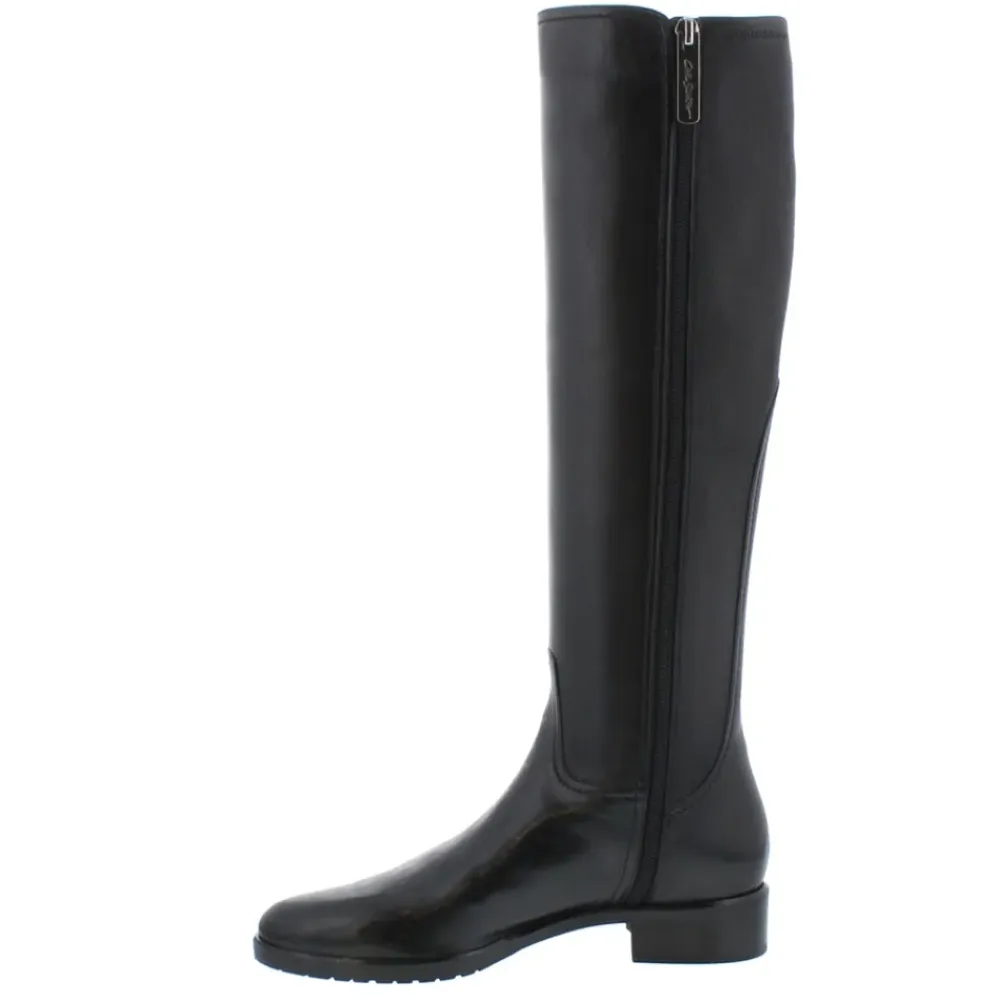 Lara Black Leather Knee-High Boots<Carl Scarpa Online