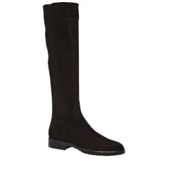 Lara Black Suede Knee-High Boots<Carl Scarpa