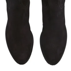 Lara Black Suede Knee-High Boots<Carl Scarpa