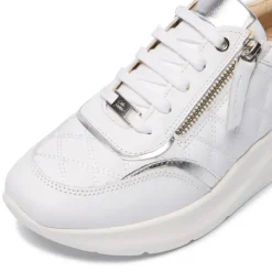 Lestina White Silver Leather Leisure<Carl Scarpa Discount
