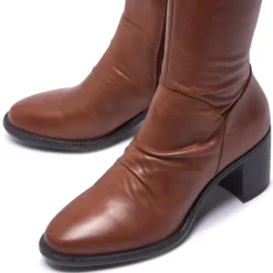 Lodeve Tan Leather Ankle Boots<Carl Scarpa Online