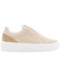 Mabel Beige Leather Trainers<Carl Scarpa New