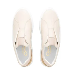 Mabel Beige Leather Trainers<Carl Scarpa New