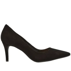 Malazzo Black Suede Heeled Courts<Carl Scarpa Discount
