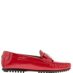 Martedi Red Leather Penny Loafers<Carl Scarpa Outlet