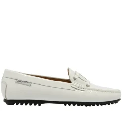 Martedi White Patent Leather Driving Loafers<Carl Scarpa New