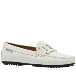 Martedi White Patent Leather Driving Loafers<Carl Scarpa New