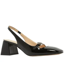 Martina Black Low Block Heel Courts<Carl Scarpa Hot