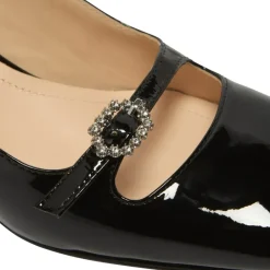 Martina Black Low Block Heel Courts<Carl Scarpa Hot