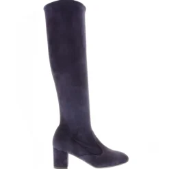 Mimosa Navy Italian Suede Knee High Boots<Carl Scarpa Hot