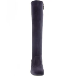 Mimosa Navy Italian Suede Knee High Boots<Carl Scarpa Hot