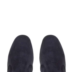 Mimosa Navy Italian Suede Knee High Boots<Carl Scarpa Hot