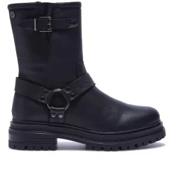 Molize Black Leather Ankle Boots<Carl Scarpa Outlet