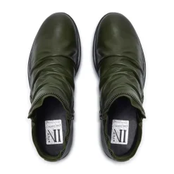 Natalia Green Leather Ankle Boots<Carl Scarpa Clearance