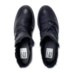 Natalia Navy Leather Ankle Boots<Carl Scarpa Discount
