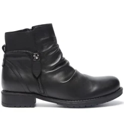 Nataria Black Leather Ankle Boots<Carl Scarpa Online