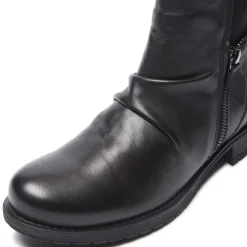 Nataria Black Leather Ankle Boots<Carl Scarpa Online