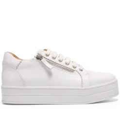 Norina White Leather Platform Trainers<Carl Scarpa Hot