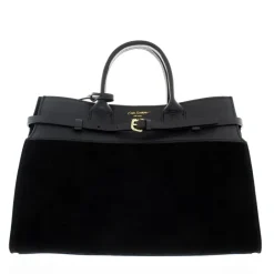 Obarini Black Italian Suede Box Bag<Carl Scarpa