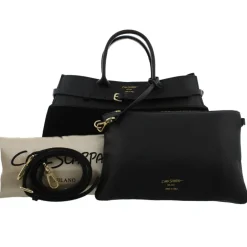 Obarini Black Italian Suede Box Bag<Carl Scarpa