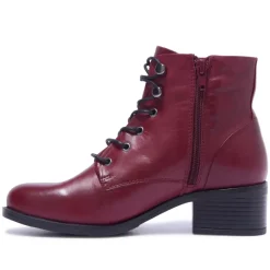 Ocean Bordo Leather Ankle Boots<Carl Scarpa