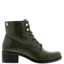 Ocean Green Leather Lace Up Ankle Boots<Carl Scarpa Discount