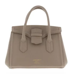 Olmetto Taupe Italian Leather Box Bag<Carl Scarpa Clearance