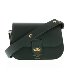 Orsina Green Italian Leather Shoulder Bag<Carl Scarpa Outlet