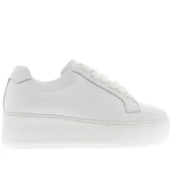 Padova White Leather Platform Trainers<Carl Scarpa