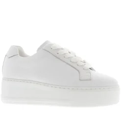 Padova White Leather Platform Trainers<Carl Scarpa