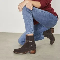 Pollenzo Brown Suede Ankle Boots<Carl Scarpa Online