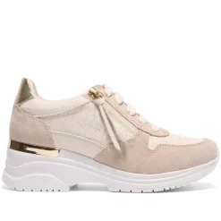 Robyn Cream Leather Chunky Trainers<Carl Scarpa Sale