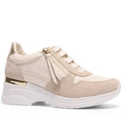 Robyn Cream Leather Chunky Trainers<Carl Scarpa Sale