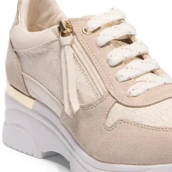 Robyn Cream Leather Chunky Trainers<Carl Scarpa Sale
