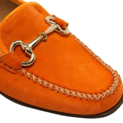 Rochette Orange Suede Snaffle Loafers<Carl Scarpa Clearance