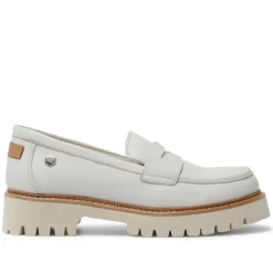 Rolita Off White Leather Loafers<Carl Scarpa New