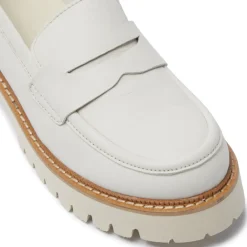 Rolita Off White Leather Loafers<Carl Scarpa New